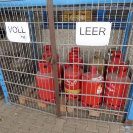 Gas Pfandflaschen