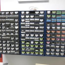 Small parts magazine storage boxes