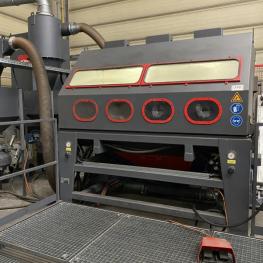 Druck Strahlkabine