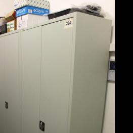 Lot Of Double Steel Cabinets