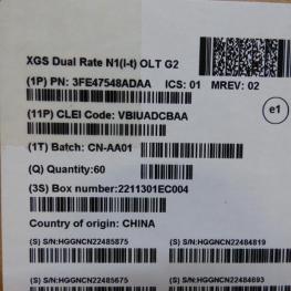 Xgs Dual Rate Sfp und N1 Olt