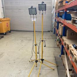 Construction site spotlights
