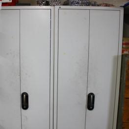 Lot Of Double Steel Cabinets