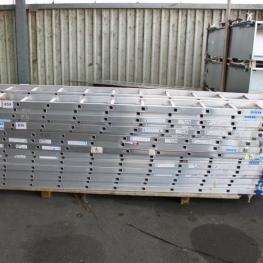 Lot Of Aluminium Single Ladders
