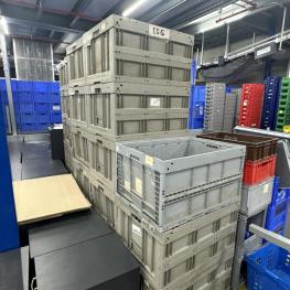 Lot Of Plastic Folding Boxes
