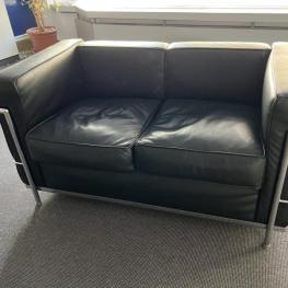 2 Sitzer Ledersofa